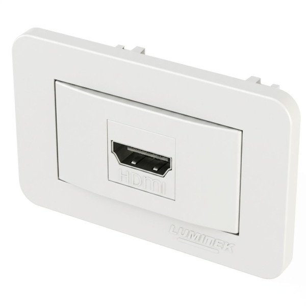 TOMADA MÓVEIS EMBUTIR HDMI LUMITEK BRANCA