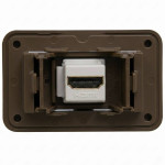 TOMADA MÓVEIS EMBUTIR HDMI LUMITEK MARROM