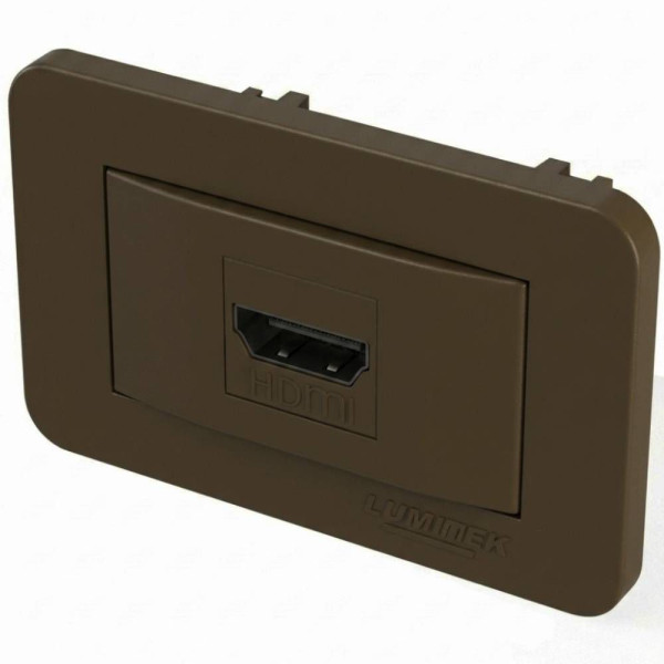 TOMADA MÓVEIS EMBUTIR HDMI LUMITEK MARROM