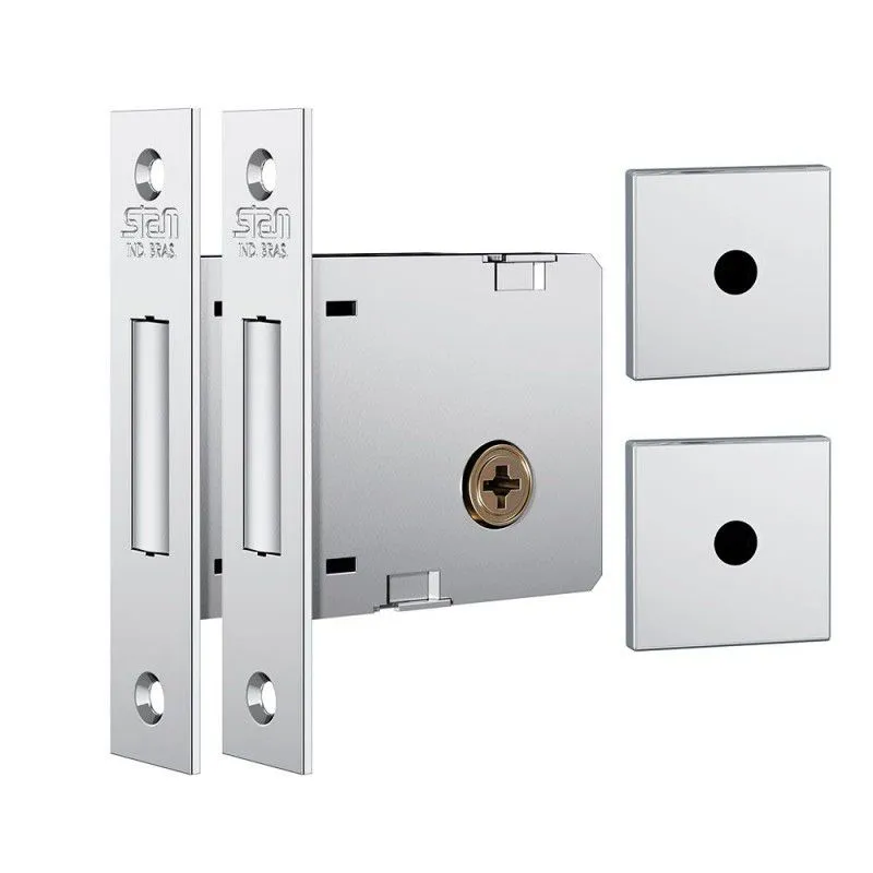 セプテム SPTM セット TRAVA DE SEGURANÇA STAM TETRA 1004 LONGA DUPLA QUADRADA INOX